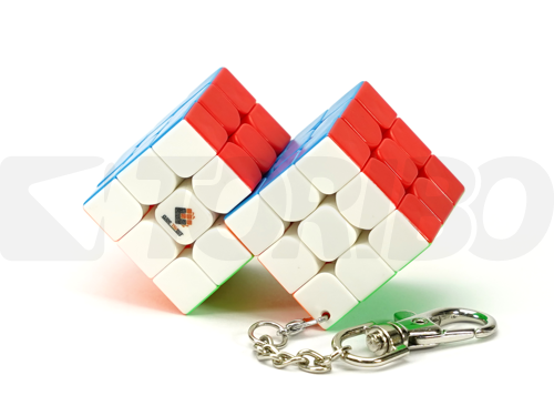 CubeTwist 3x3x3 Double Cube Keychain Stickerless