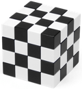 2 Color 4x4x4 Cube