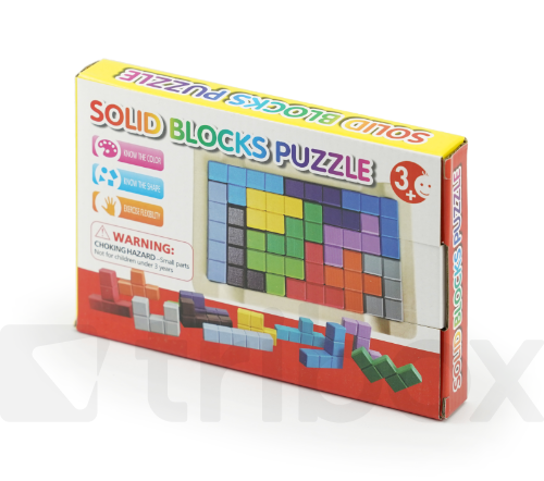 Wooden Solid Blocks Puzzle