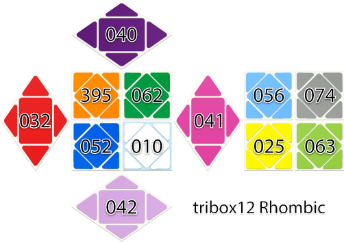 3x3x3 Rhombic Dodecahedron TORIBOステッカー