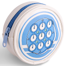 QiYi Clock Pouch Blue