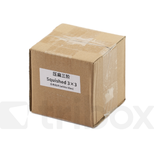 ZEPUZZLES Squished 3x3x3 White