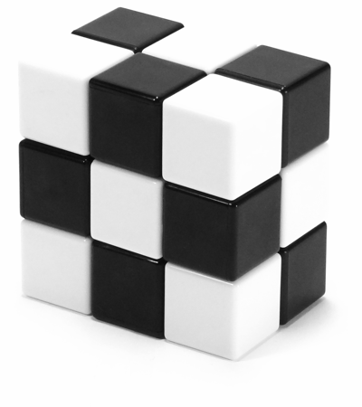2 Color 3x3x2 Cube