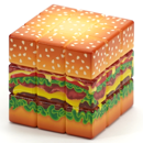 Calvin's Yummy Cheese Hamburger 3x3x3