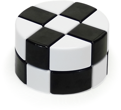 2 Color Round 3x3x2 Cube