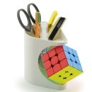 Cube & Pen Holder White
