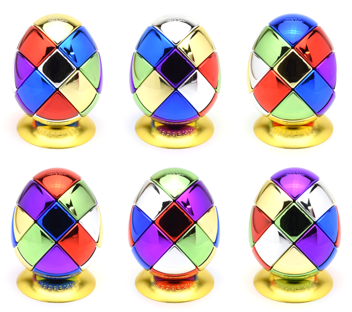 Meffert's 6 Colors Metalised Egg 3x3x3