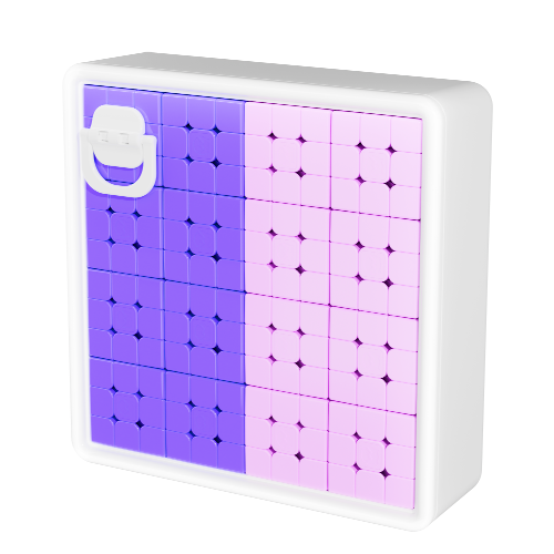 GAN MONSTER GO Spelling Cube 16 (Pink & Purple)