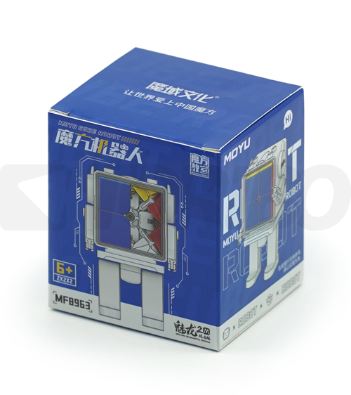 Cubing Classroom MeiLong 2x2x2 M 2023 Stickerless + MoYu Cube Robot Case 56.5mm