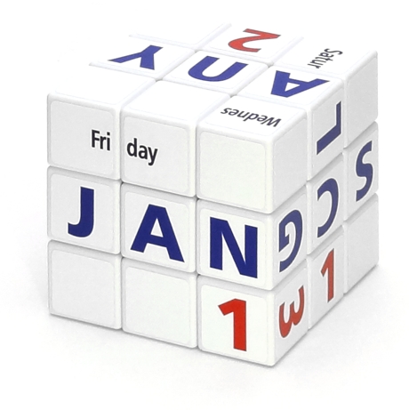 Calendar Cube English
