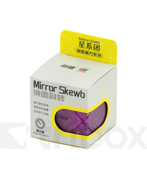 DianSheng Galaxy Mirror Skewb M Clear Purple