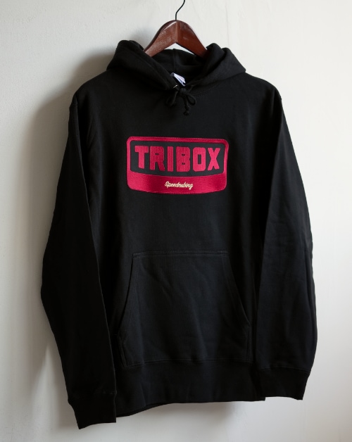triboxパーカー BOLDWARP 刺繍ブラック
