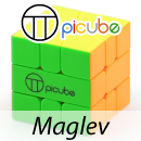 YJ MGC Square-1 Picube Edition Full-Magnetic Maglev (White/Yellow)