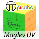 YJ MGC Square-1 Picube Edition Full-Magnetic Maglev UV-Coated (White/Yellow)