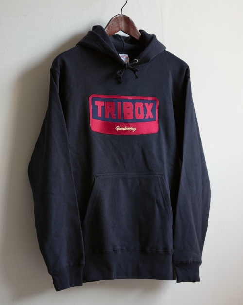 triboxパーカー BOLDWARP 刺繍ネイビー