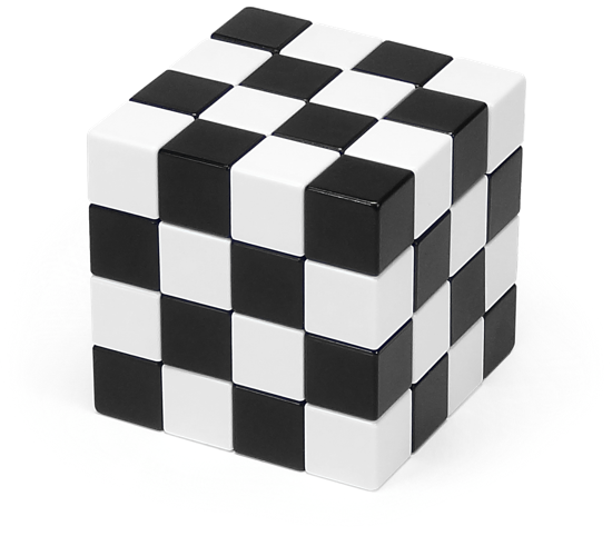 2 Color 4x4x4 Cube