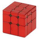 Cyclone Boys Metallic Mirror Cube 3x3x3 M (Red)